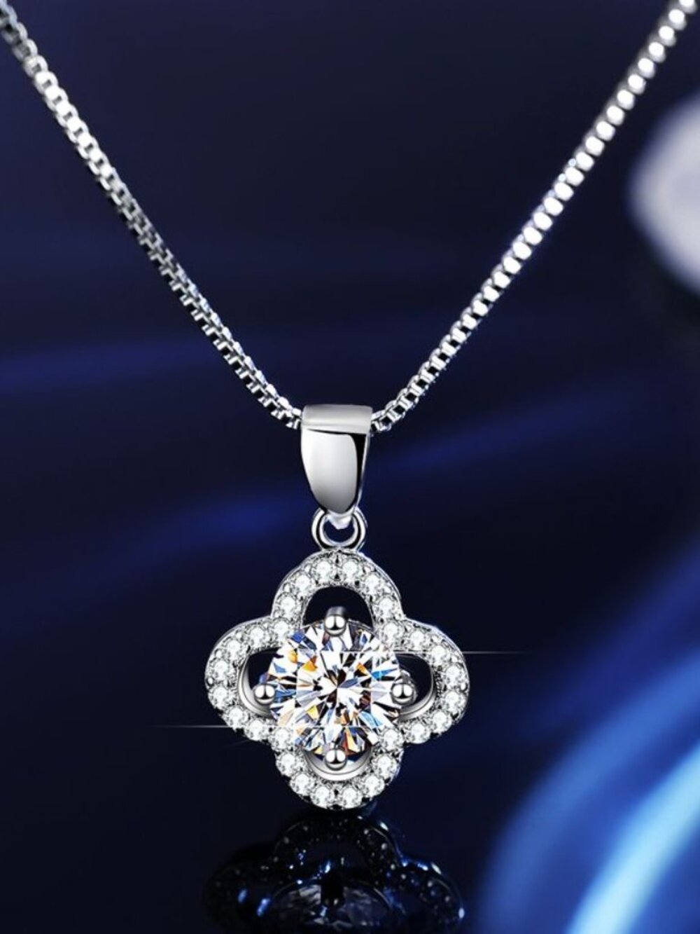 Certified 1ct. t.w. Moissanite Necklaces GRA D Genuine Moissanite For Women - Picture 4 of 11